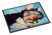 Carolines Treasures AMB1075MAT Naptime Yorkie Yorkshire Terrier Doormat 18x27