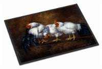 Carolines Treasures  BDBA0081MAT Roosting Rooster and Chickens Indoor or Outdoor