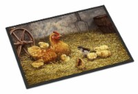 Carolines Treasures  BDBA0176JMAT Chicken Hen and Her Chicks Indoor or Outdoor M