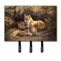 Carolines Treasures BDBA0169TH68 Fox Family Foxes by the Den Leash or Key Holder