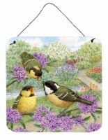Carolines Treasures  ASAD0686DS66 Coal Tits Feeding Time Wall or Door Hanging Pr