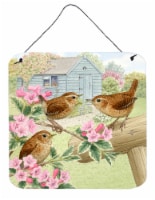Carolines Treasures  ASAD183ADS66 Wrens by Sarah Adams Wall or Door Hanging Prin