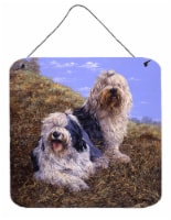 Old English Sheepdogs by Michael Herring Wall or Door Hanging Prints