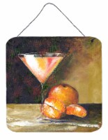 Carolines Treasures  TMTR0036DS66 Orange Martini by Malenda Trick Wall or Door H