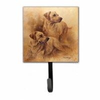 Carolines Treasures HMHE0182SH4 Yellow Labs by Michael Herring Leash or Key Holder