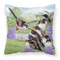 Carolines Treasures ASAD0690PW1414 Long Tailed Tits by Sarah Adams Fabric Decor