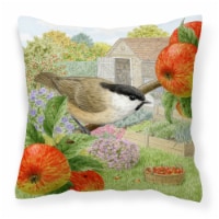 Carolines Treasures ASAD0699PW1414 Coal Tits Apple Picker Fabric Decorative Pil