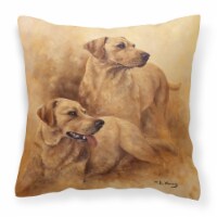 Carolines Treasures  HMHE0182PW1414 Yellow Labs by Michael Herring Fabric Decora