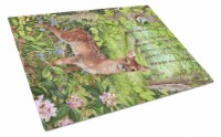 Carolines Treasures CDCO0504LCB European Roe Deer Fawn Glass Cutting Board Larg