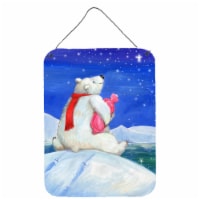 Polar Bear with Hot Water Bottle Wall or Door Hanging Prints