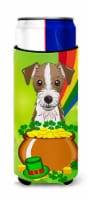 Jack Russell Terrier St. Patrick's Day Ultra Hugger for slim cans