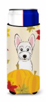 Carolines Treasures  BB2032MUK Westie Thanksgiving Ultra Hugger for slim cans
