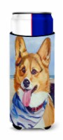 Carolines Treasures 7363MUK Corgi Beach Bandana Ultra Hugger for slim cans