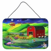 Carolines Treasures 7404DS812 Corgi Barn Dance Wall or Door Hanging Prints