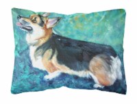 Carolines Treasures  7408PW1216 Corgi Pembroke Canvas Fabric Decorative Pillow