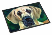 Carolines Treasures  7444MAT Great Dane Lookin at you Indoor or Outdoor Mat 18x2