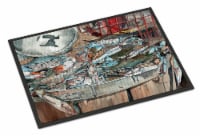 Carolines Treasures 8961MAT Basket Full of Blue Crabs Doormat 18x27
