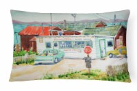 Tacoma Beer and Boiled Shrimp Market Canvas Fabric Decorative Pillow