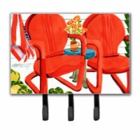 Carolines Treasures 6140TH68 Red Chairs Patio View Leash or Key Holder