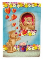 Carolines Treasures APH3815GF Teddy Bear Romeo and Juliet Love Garden Flag
