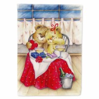 Carolines Treasures APH0926CHF Teddy Bears In Love Valentine's Day House Flag