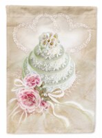 Carolines Treasures APH3648CHF Wedding Cake Flag Canvas House Size