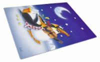 Carolines Treasures  APH0243LCB Music under the Moon Penguins Glass Cutting Boar
