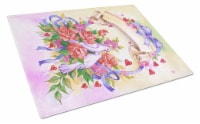 Carolines Treasures APH4070LCB Wedding Bouquet Glass Cutting Board Large