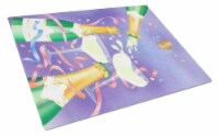 Carolines Treasures APH8555LCB Celebrate New Years Toast Glass Cutting Board La