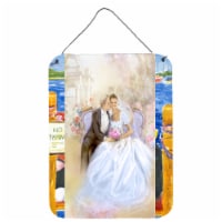 Carolines Treasures  APH8292DS1216 Wedding Couple Kiss Wall or Door Hanging Prin