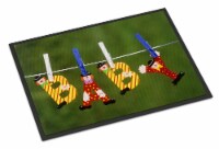 Carolines Treasures APH5091JMAT New Baby Clown Clothesline Doormat 24x36