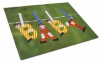 Carolines Treasures  APH5091LCB New Baby Clown Clothesline Glass Cutting Board L
