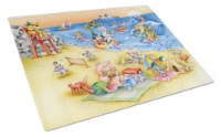 Carolines Treasures  APH6822LCB Animals Swimming at the Beach Glass Cutting Boar