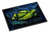 Carolines Treasures MW1229MAT Okra Bleu Doormat 18x27