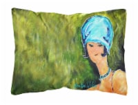 Young Voncile Still in High School Canvas Fabric Decorative Pillow