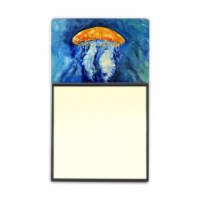 Carolines Treasures  Calm Water Jellyfish Sticky Note Holder