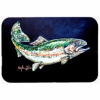Carolines Treasures Deep Blue Rainbow Trout Mouse Pad&#44; Hot Pad or Trivet