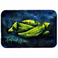 Carolines Treasures Okra Bleu Mouse Pad&#44; Hot Pad or Trivet