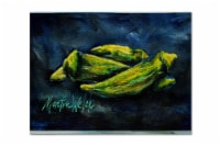 Carolines Treasures MW1229PLMT Okra Bleu Fabric Placemat