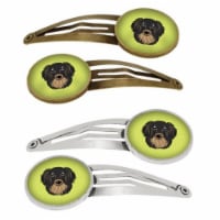 Carolines Treasures BB1275HCS4 Checkerboard Lime Green Longhair Black & Tan Dachshund Barrett