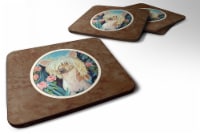 Carolines Treasures 7087FC Chinese Crested Foam Coaster, 3.5 x 0.25 x 3.5 in. - Set of 4