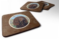 Carolines Treasures 7089FC Irish Water Spaniel Foam Coaster, Set of 4