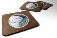 Carolines Treasures 7225FC Bichon Frise Foam Coaster, Set of 4