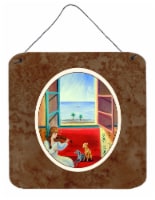 Italian Greyhounds and Violinist Wall or Door Hanging Prints