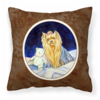 Carolines Treasures  7221PW1414 Yorkie Fabric Decorative Pillow