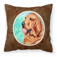 Carolines Treasures  7224PW1414 Bloodhound Fabric Decorative Pillow