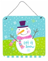 Carolines Treasures  VHA3017DS66 Christmas Snowman Let it Snow Wall or Door Hang