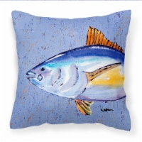 Carolines Treasures  8535PW1414 Tuna Fish Fabric Decorative Pillow