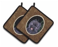 Carolines Treasures SS8494PTHD Starry Night Cairn Terrier Pair of Pot Holders
