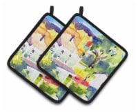 Carolines Treasures 6131PTHD Houses Pair of Pot Holders